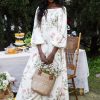 Floral Lantern Sleeve Off-Shoulder Maxi Dress