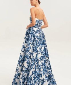 Floral Off-Shoulder Sleeveless Midi Dress