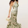 Floral Halter Neck Maxi Dress