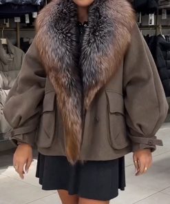 Women Fur Collar Temperament Casual Jacket