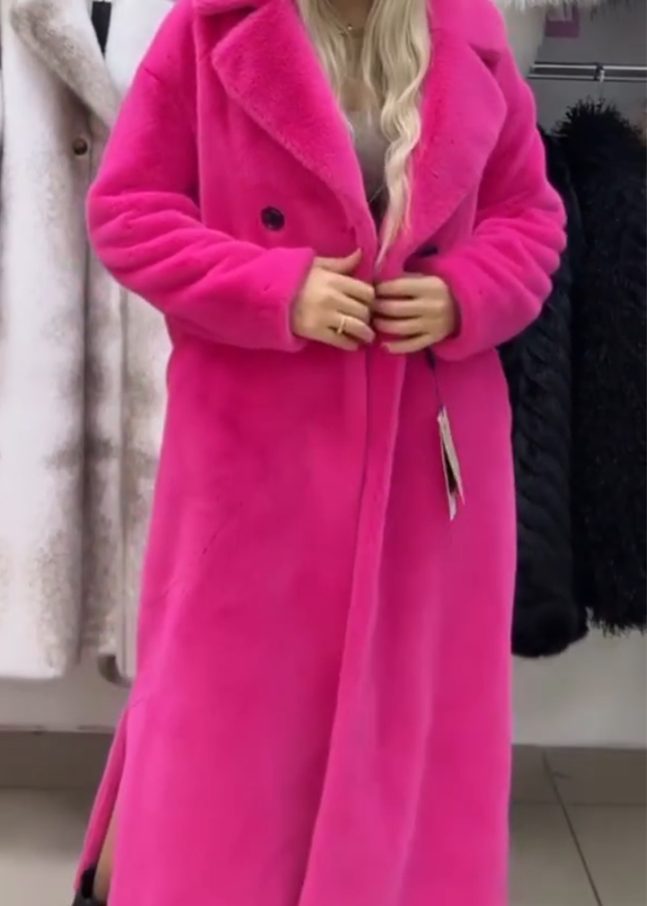 Women Lapel Temperament Casual Plush Coat